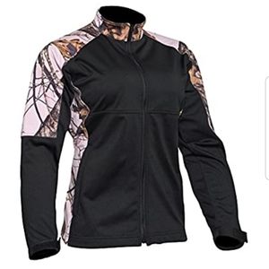 Yukon Gear Mossy Oak pink softshell jacket medium